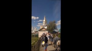 "ДИВЕЕВО ЖЕМЧУЖИНКА"РОССИИ...ВОТ КАК ОКУНАЮТСЯ В СЕРАФИМА САРОВСКИЙ ИСТОЧНИК. ВОДА 4%