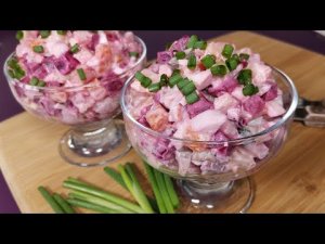 САЛАТ С СЕЛЕДКОЙ И СВЕКЛОЙ "РОСОЛИ". Альтернатива винегрету и селедке под шубой одновременно