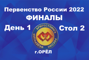 ПЕРВЕНСТВО РОССИИ ПО АРМРЕСТЛИНГУ Г. ОРЁЛ 3 МАРТА 2022. ФИНАЛЫ. СТОЛ 2