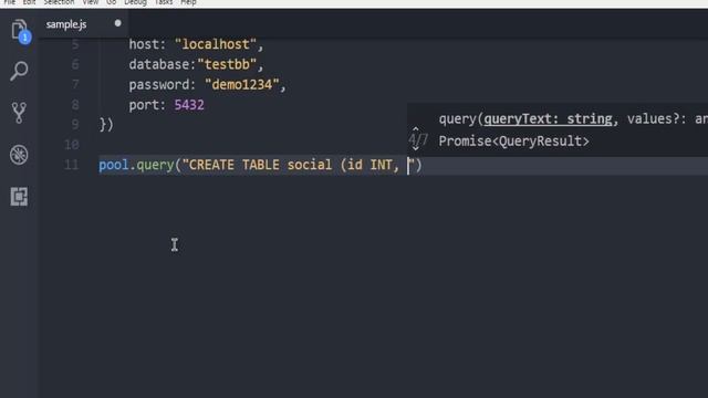 Node.JS How to CREATE TABLE query in PostgreSQL Database смотреть онлайн
