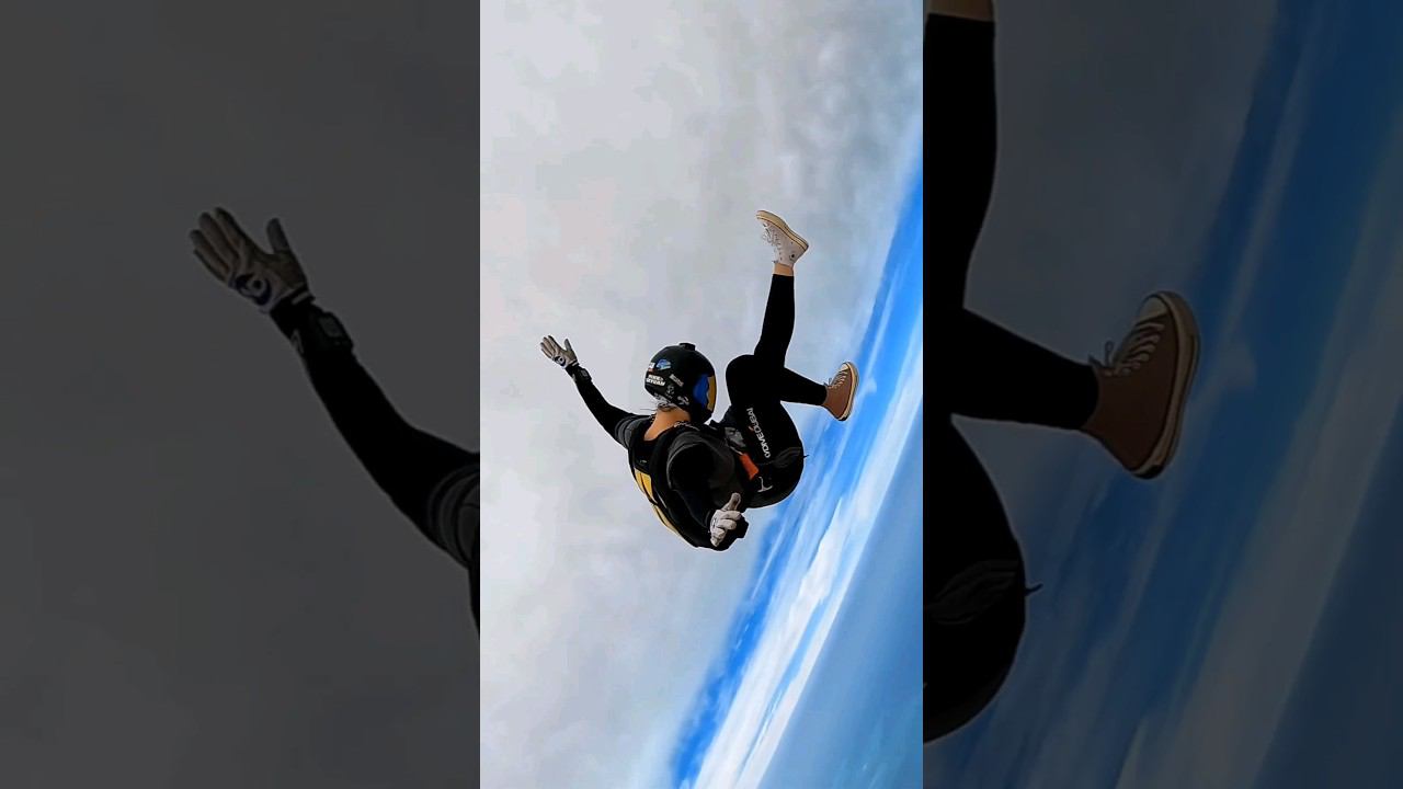 Первые шаги в воздушном фристайле | Прыжок с парашютом #парашютисты #скайдайвинг смотреть онлайн