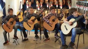 И. Штраус, инстр. Г. Гарсиа "Polka Pizzicato",  квартет гитарного центра "Альгамбра" г. Казань