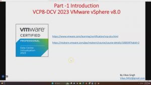 VCP8-DCV 2023 | Part -1 | Introduction of DCV 2023 (VMware vSphere v8.0)