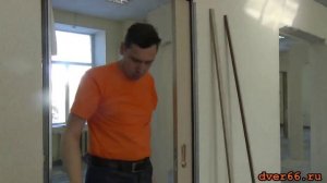 2й ЭТАП Дверь пенал. Установка двери кассета. Раздвижные двери.