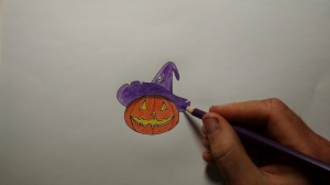 Как нарисовать тыкву на Хэллоуин