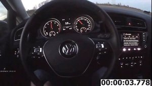 Golf VII 7 1.4 TSI 140PS acceleration 0-100