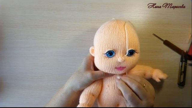 Мастер-класс .Оформление головы куклы.  Приваливание губок. смотреть онлайн