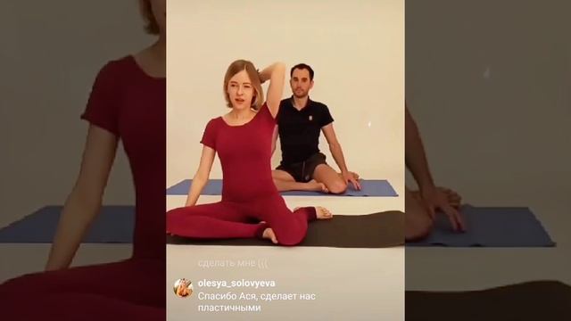 Тренировка Пилатес. Упражнение "Русалка"