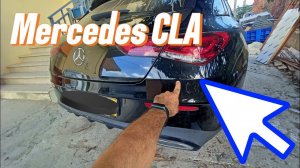 Mercedes CLA Как снять задний бампер 2020-2023