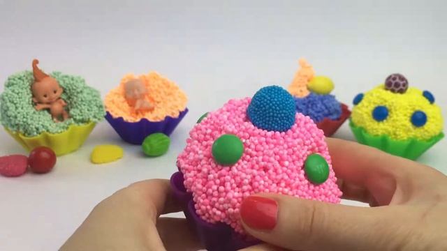 Шариковый пластилин сюрпризы Babys World малышки в сладких кексах  baby cake surprise tv for kids смотреть онлайн