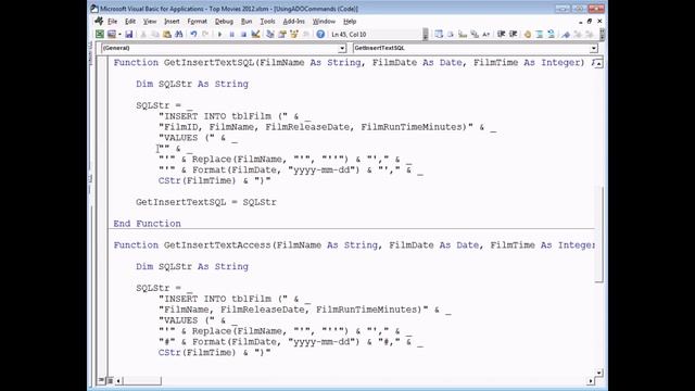 Excel VBA Introduction Part 32 - ADO (ActiveX Data Objects) SQL Statements (INSERT, UPDATE, DELETE)