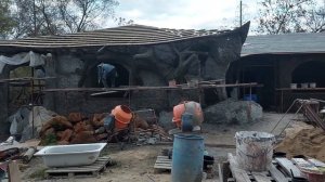 Декор  стен. Оформление, декорирование углов дома под старое дерево.