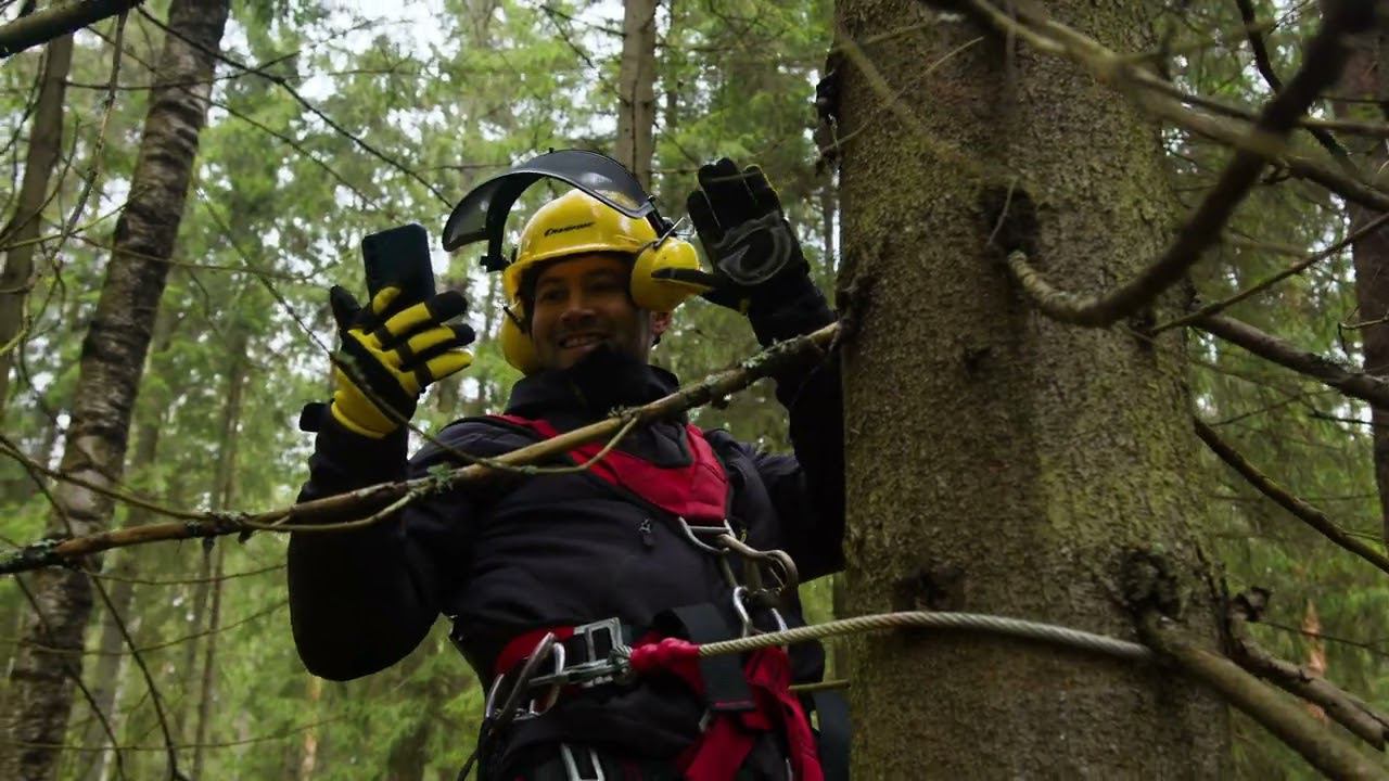 Пила CHAMPION 125T-10. Комфортная работа арбориста. смотреть онлайн