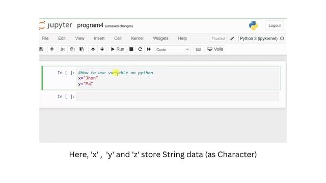 String Variables in Python | Python Language Program | Python Programming | Jupyter NoteBook | IL
