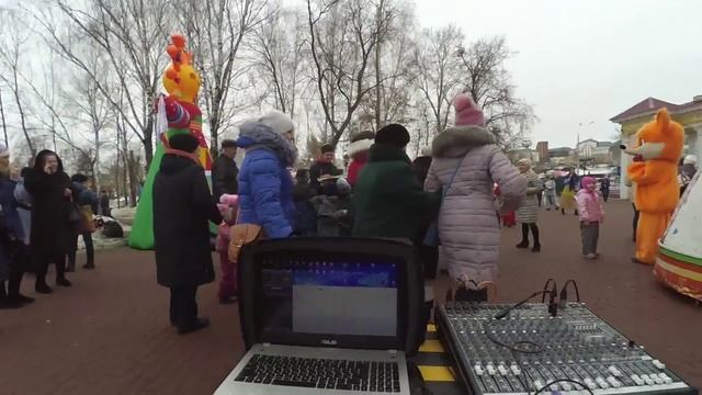 Зима в парке - подготовка к масленице 2016 Саранск