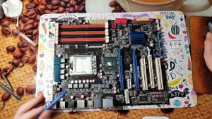 ASUS P6T SE LGA 1366. Профилактика, подготовка б/у материнской платы перед разгоном.