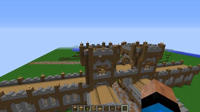 СТЕНА и ВОРОТА в Майнкрафте. Строим фэнтези город Дронг. Архиентэ #21 смотреть онлайн