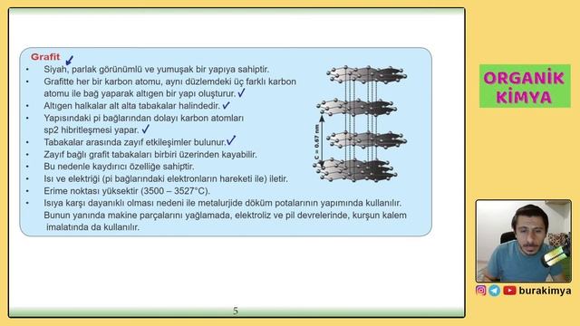 ORGANİK KİMYA | KARBON ÖZELLİKLERİ | KARBON ALLOTROPLARI | AYT - 12.SINIF KİMYA #04 смотреть онлайн