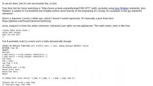 Databases: Fuzzy Matching with Postgresql 9.3 (2 Solutions!!)