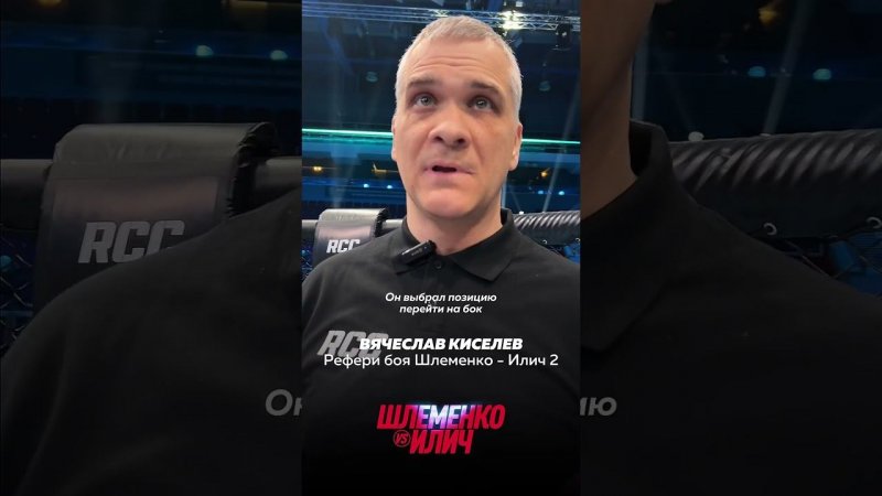 «Он закричал», - рефери боя Шлем vs Илич 2 об остановке на RCC 17