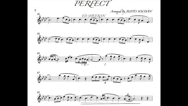 PERFECT ED SHEERAN VIOLIN SHEET MUSIC AND PLAY ALONG PARTITURA PARA VIOLÍN Y KARAOKE