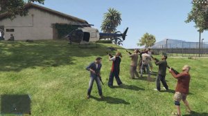 GTA 5 - Franklin, Lamar, Michael, Trevor, Dave, Chef, Ron and Wade's FIVE STAR ESCAPE