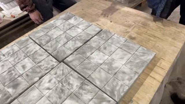 Обучение технологии «Мрамор из бетона» партнёра из Пензы, расформовка изделий (практические занятия