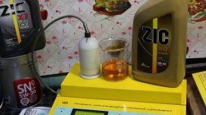 Масло ZIC XQ 0w-40 проверка CCS при.. -35гр.