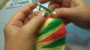 #439 ЯРКИЕ ТАПОЧКИ ЧАСТИЧНЫМ ВЯЗАНИЕМ. МАСТЕР КЛАСС.