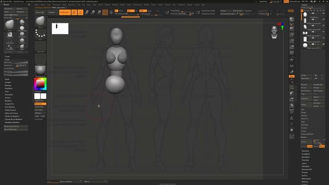 Создание блокинга в Zbrush смотреть онлайн