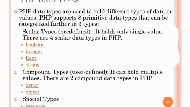 Web based Applications development with PHP | Expression and control statements @Madhuri_kamble