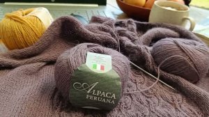 Перуанская альпака, процесс и обзор ниточки.