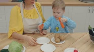Играем с ОВОЩАМИ - развитие сенсорного восприятия, мышления и памяти ребенка 2-3 лет