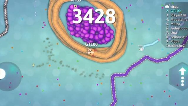 Snake Game  Snake.io Score upto 11000 Points  Most Tasty and Delicious Snake in Snake.io Gamepla