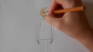 Как нарисовать БАЛДИ героя компьютерной игры/276/How to draw BALDI