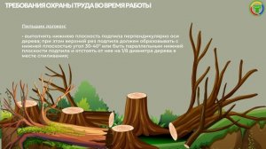 Требования по охране труда при работах по валке древесно-кустарниковой растительности