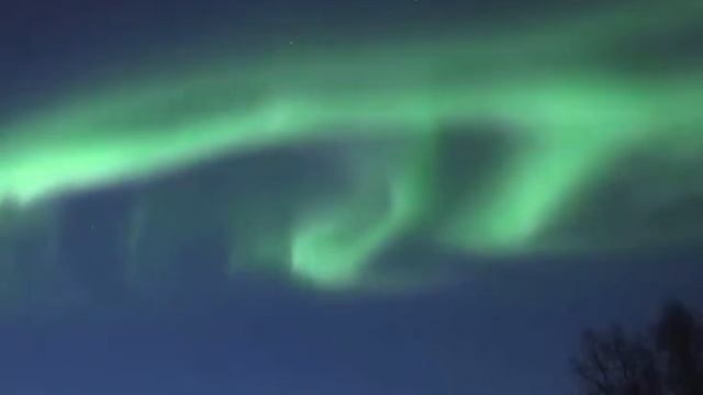 Северное сияние в Норвегии.