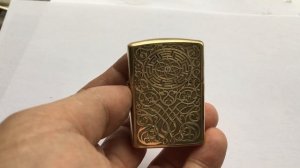 Ручная гравировка зажигалки Zippo