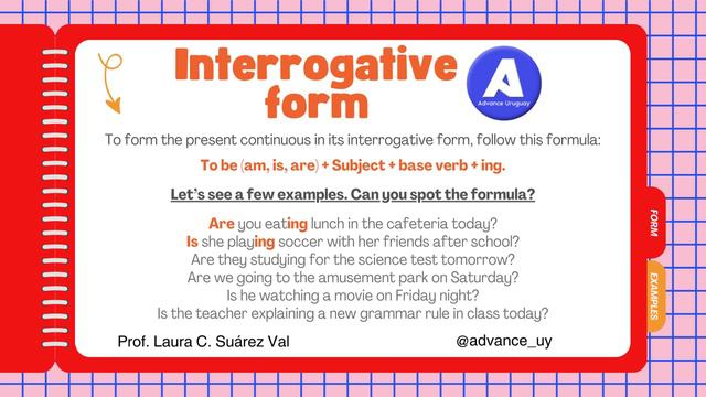 El "Present Continuous" en Inglés. Prof. Laura C. Suárez. смотреть онлайн