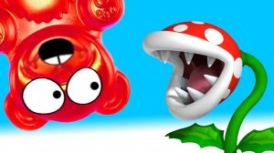 ЦВЕТОК МУХАЛОВКА и ЖЕЛЕЙНЫЙ МЕДВЕДЬ ЛАКИ.mp4