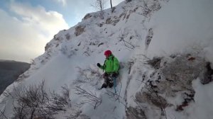 Восхождение на Козыреевский зуб, маршрут 2Б кат. сложности. Подход на лыжах, 15 км.