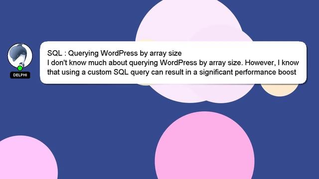 SQL : Querying WordPress by array size
