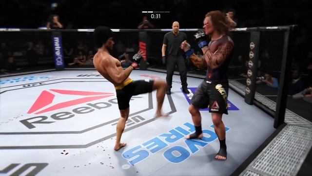 Bruce Lee vs. Achilles (EA sports UFC 2) смотреть онлайн