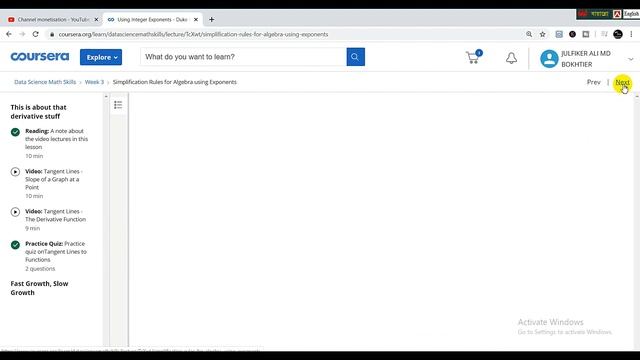 Data Science Math Skills | Coursera 100% Free Course With Certificate | All Quiz Answers
