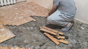 Как снять паркет в хрущевке