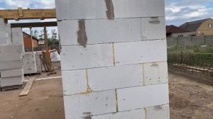 Кладка газоблока!, утепление перемычек!  Строим «Дом Мечты»!