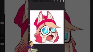 How to Draw on Procreate! Emoji of Alice for Insta Story!