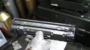 Серый фон при печати, картридж HP