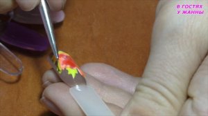 Осенний дизайн ногтей. Аutumn nail design.