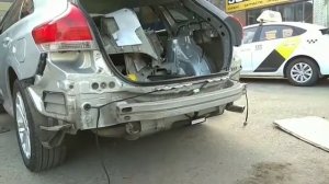 Дополнительное освещение заднего хода из под бампера, Тойота Венза.